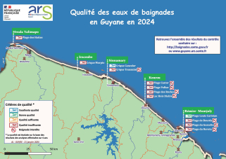 Carte qualité baignades 2024